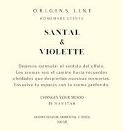 Aromatizador Ambiental y Textil PET 100 ML Santal & Violette