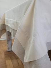 Mantel lino español de doble costura
