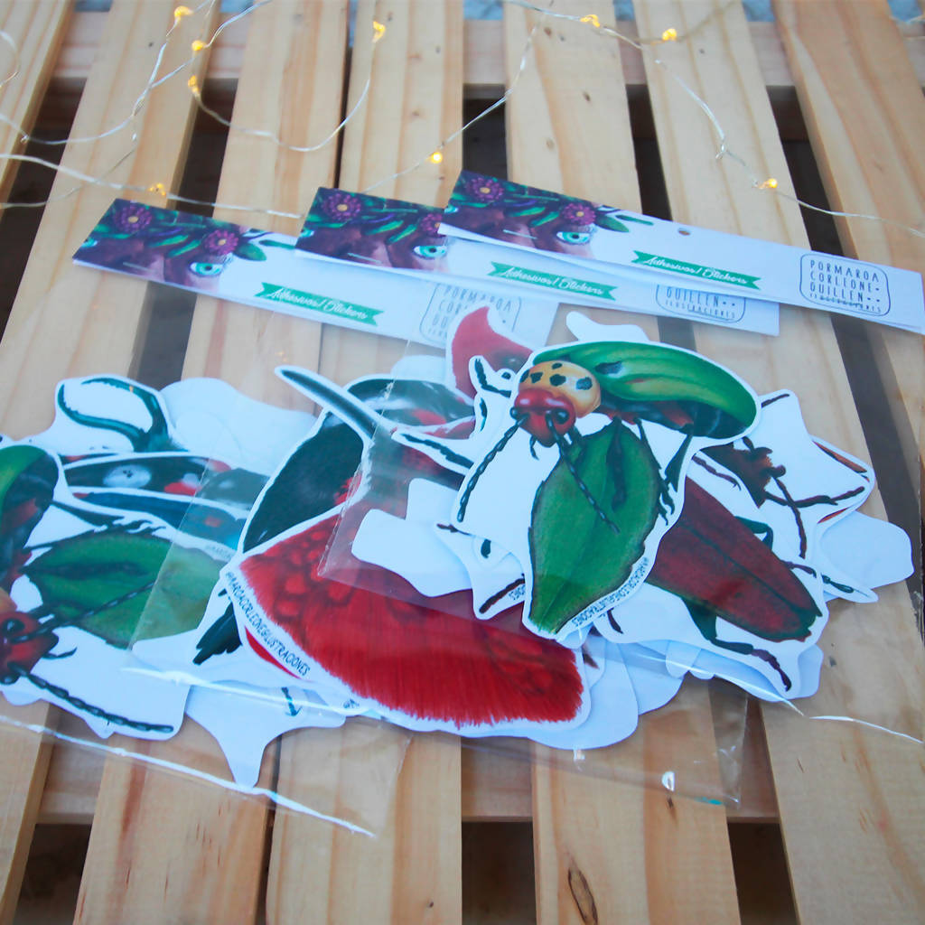Set de Stickers: "Colección Aves de Chile"