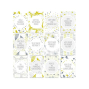 Tarjetas Hitos Bebé "Festa Ocre"