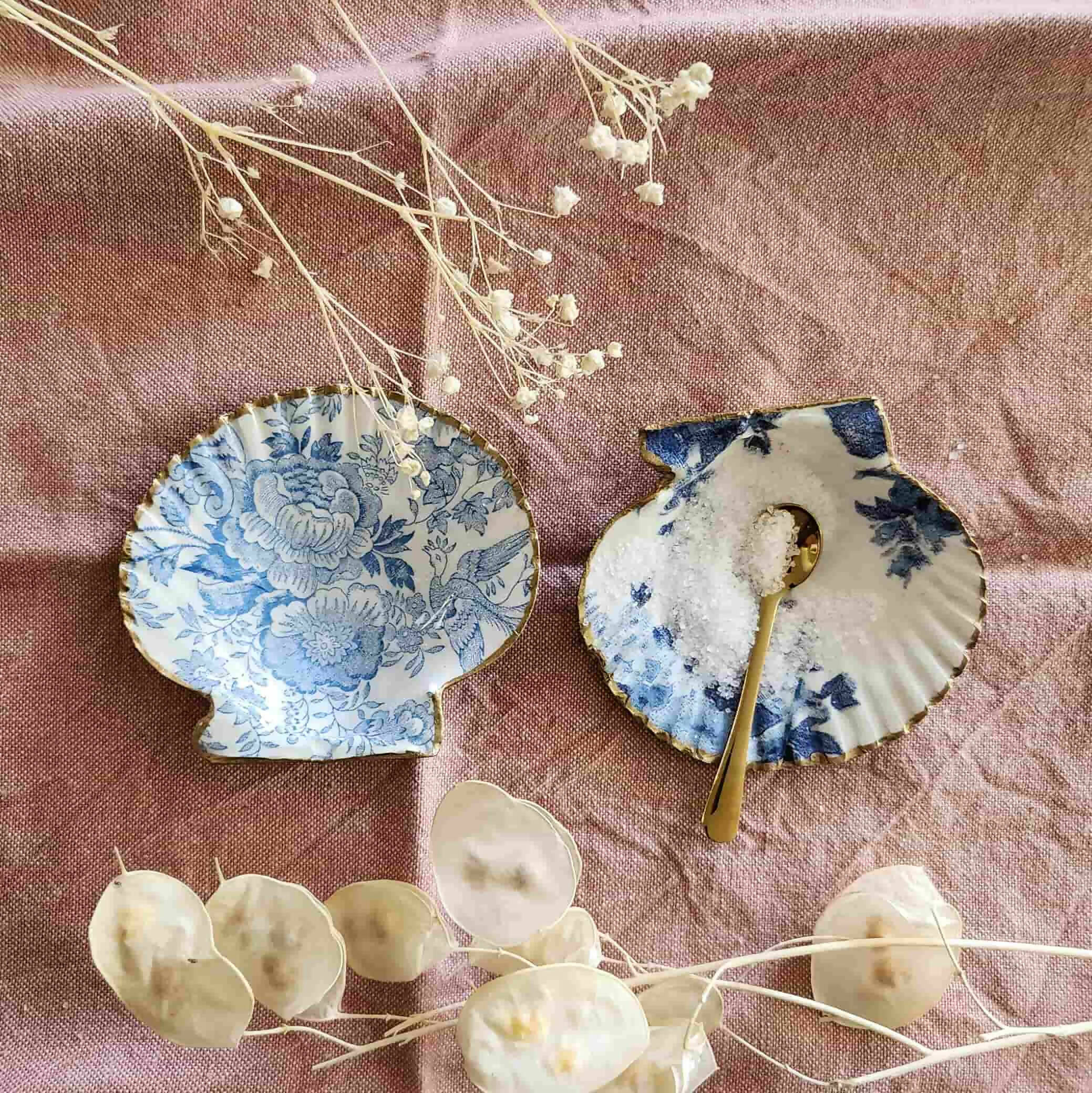 Pack de conchitas saleros azul