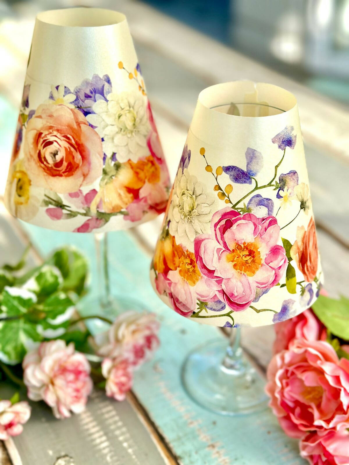 Pantalla para Copas Flores Matilde