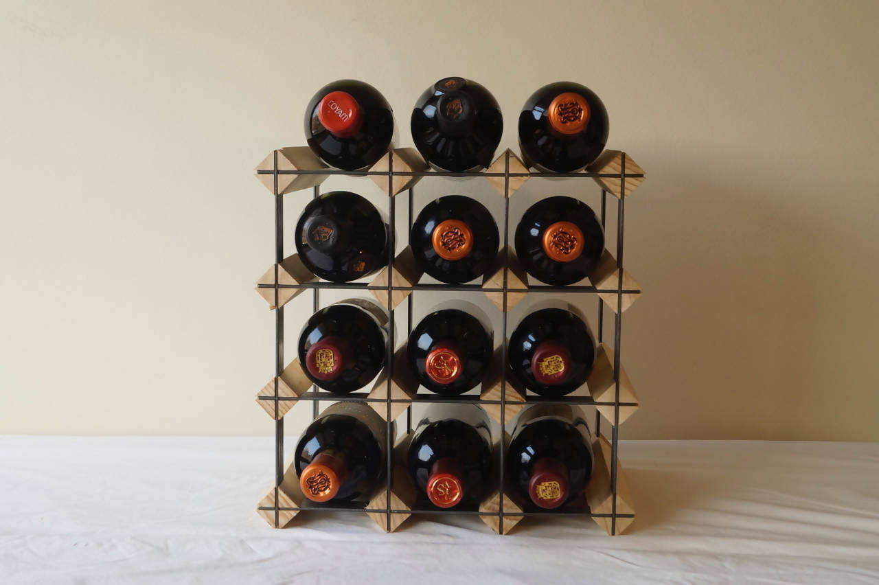 Rack para 12 botellas de vino