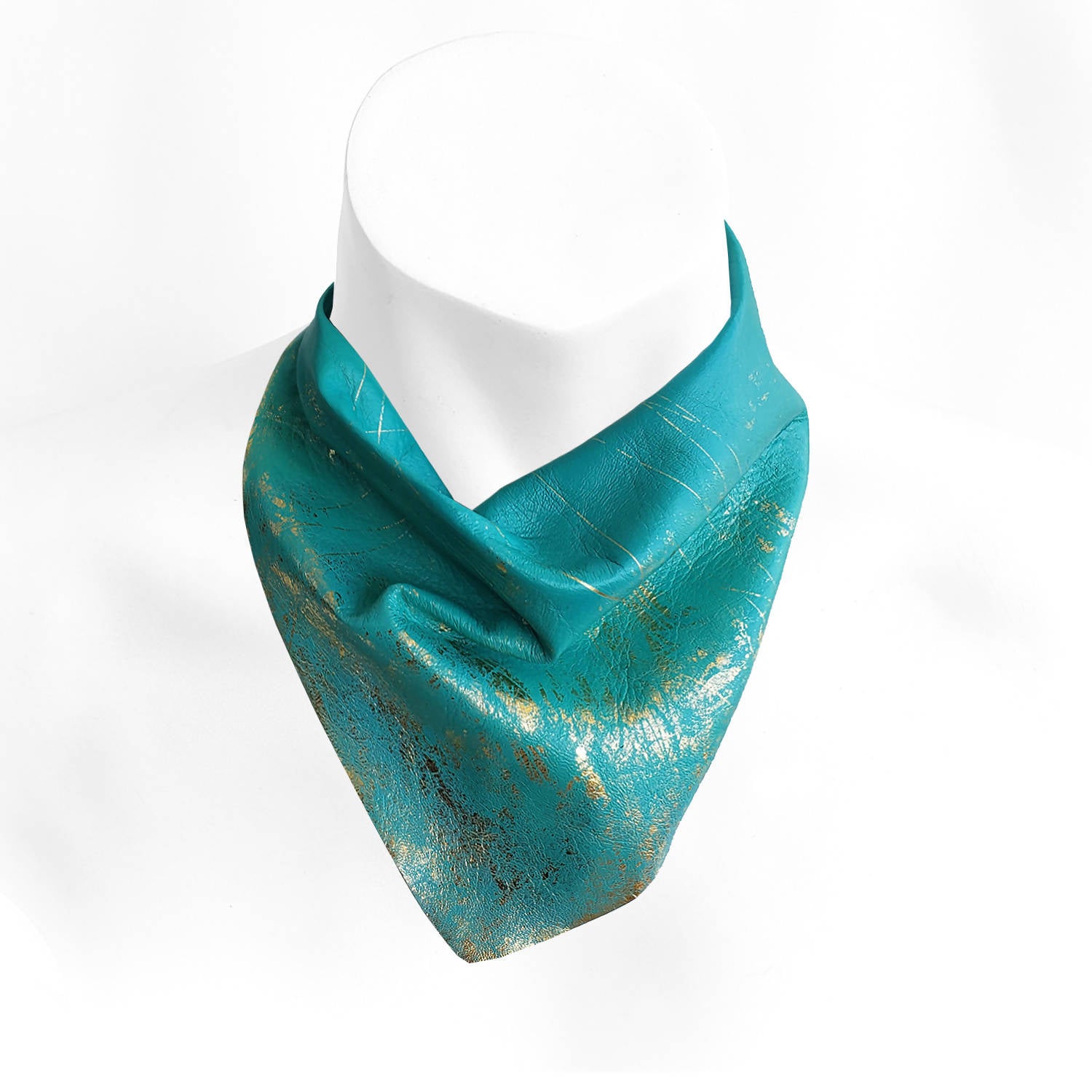 Pañoleta Menta Dorado