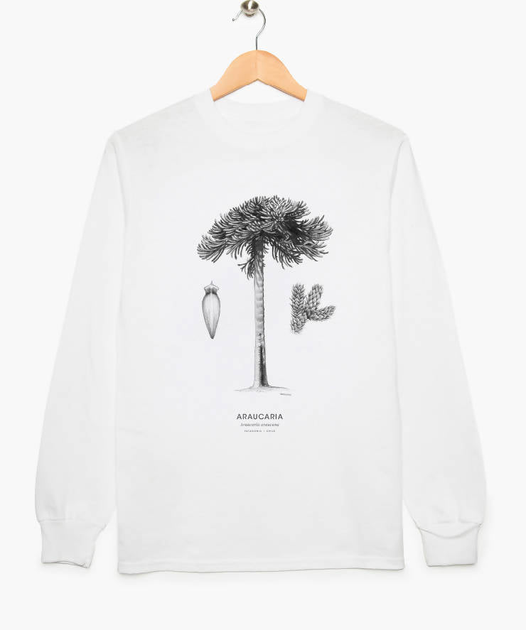 POLERA ADULTO ML ARAUCARIA BLANCO - Creado en Chile