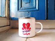 Tazón Enlozado "Mi mamá me enseño a Luchar"