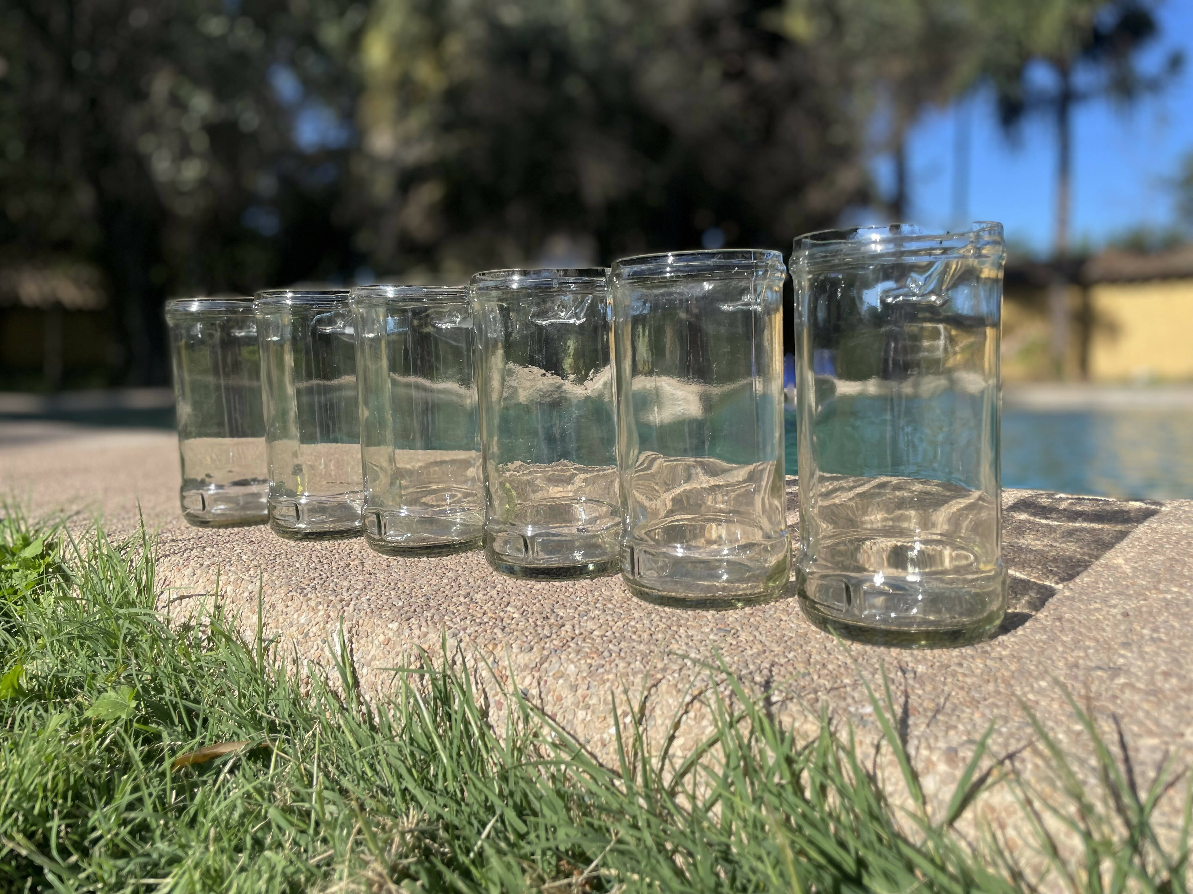 Stoneglass sixpack vasos transparentes