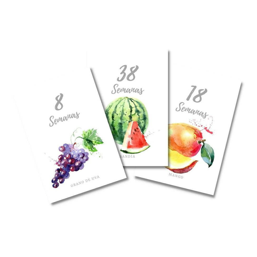 Tarjetas para Fotos "Tempo Frutas"