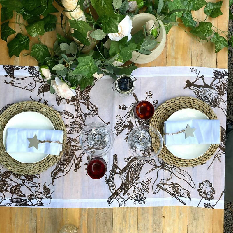 Camino de mesa Aves Chilenas - Velo Organza