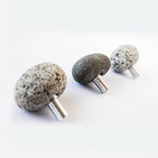 Pack 3 perchas de piedra