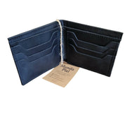 Billetera Hombre Cuero Negra