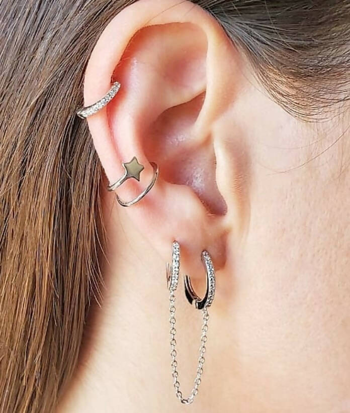 Cuff con estrella plata (unidad)