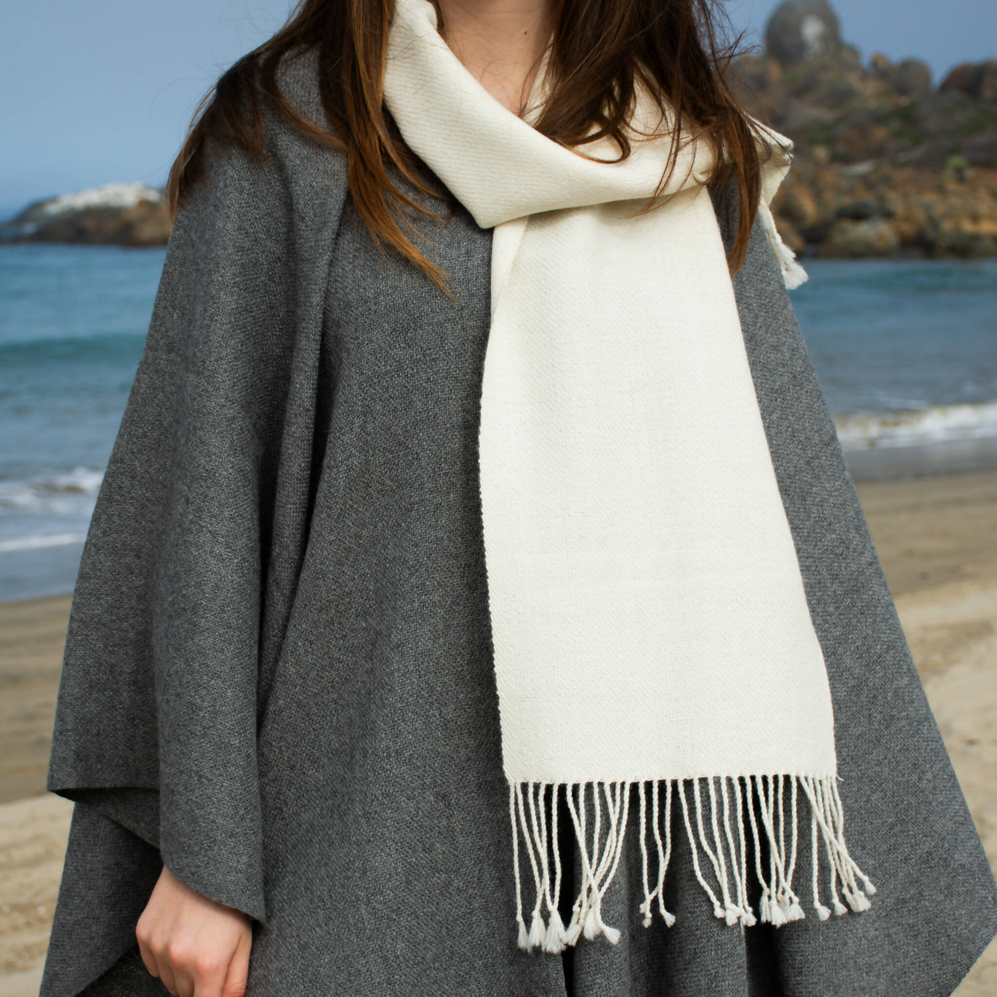 Bufanda Lisa Natural Alpaca