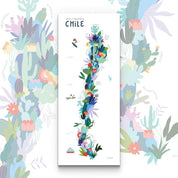 Mapa de Cactus y Suculentas de Chile - Lámina - Mappin