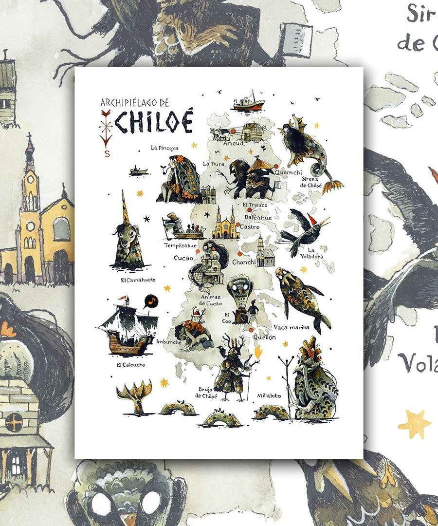 Chiloé Mitológico - Lámina - Mappin