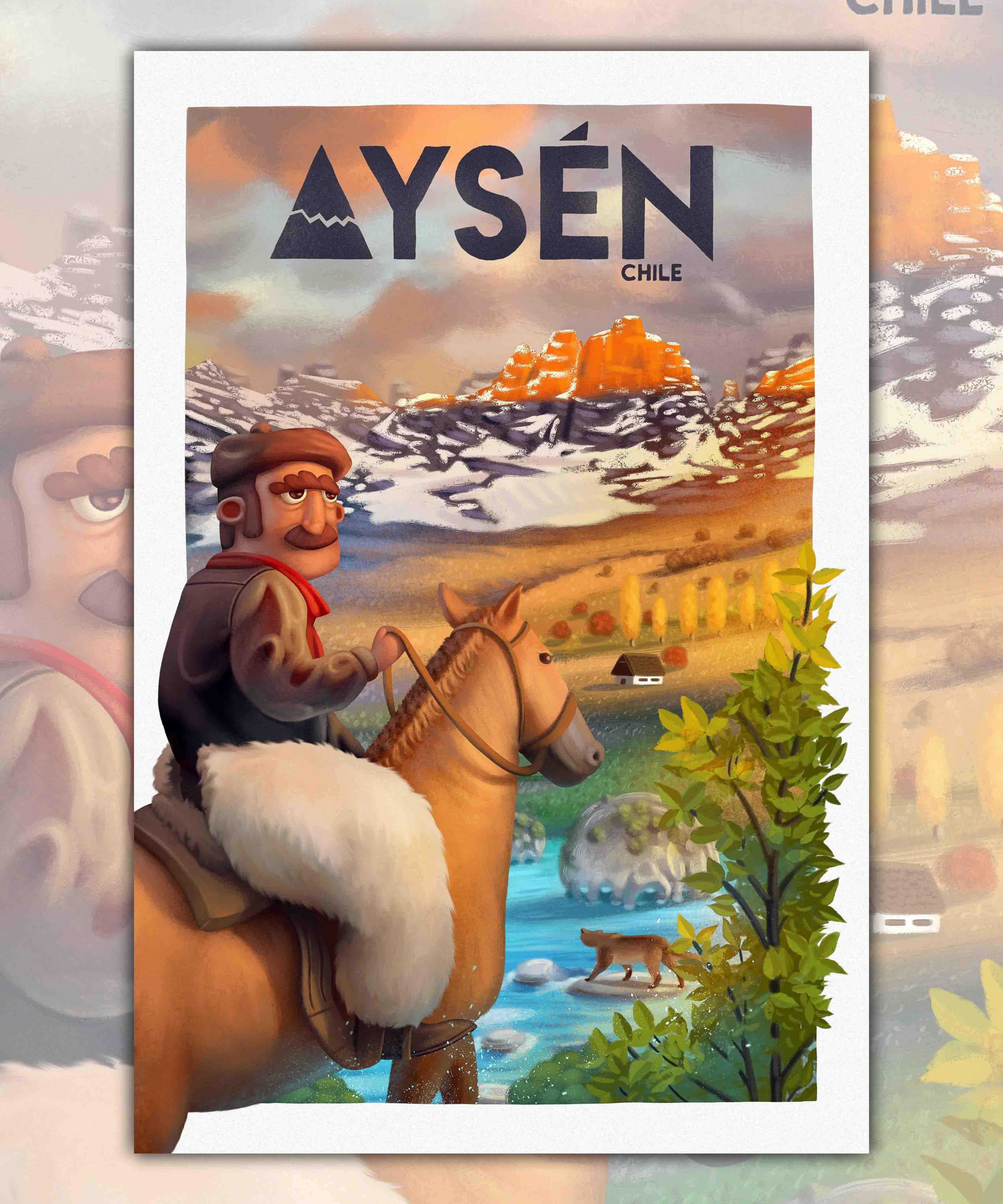 Poster Aysén - Lámina - Mappin