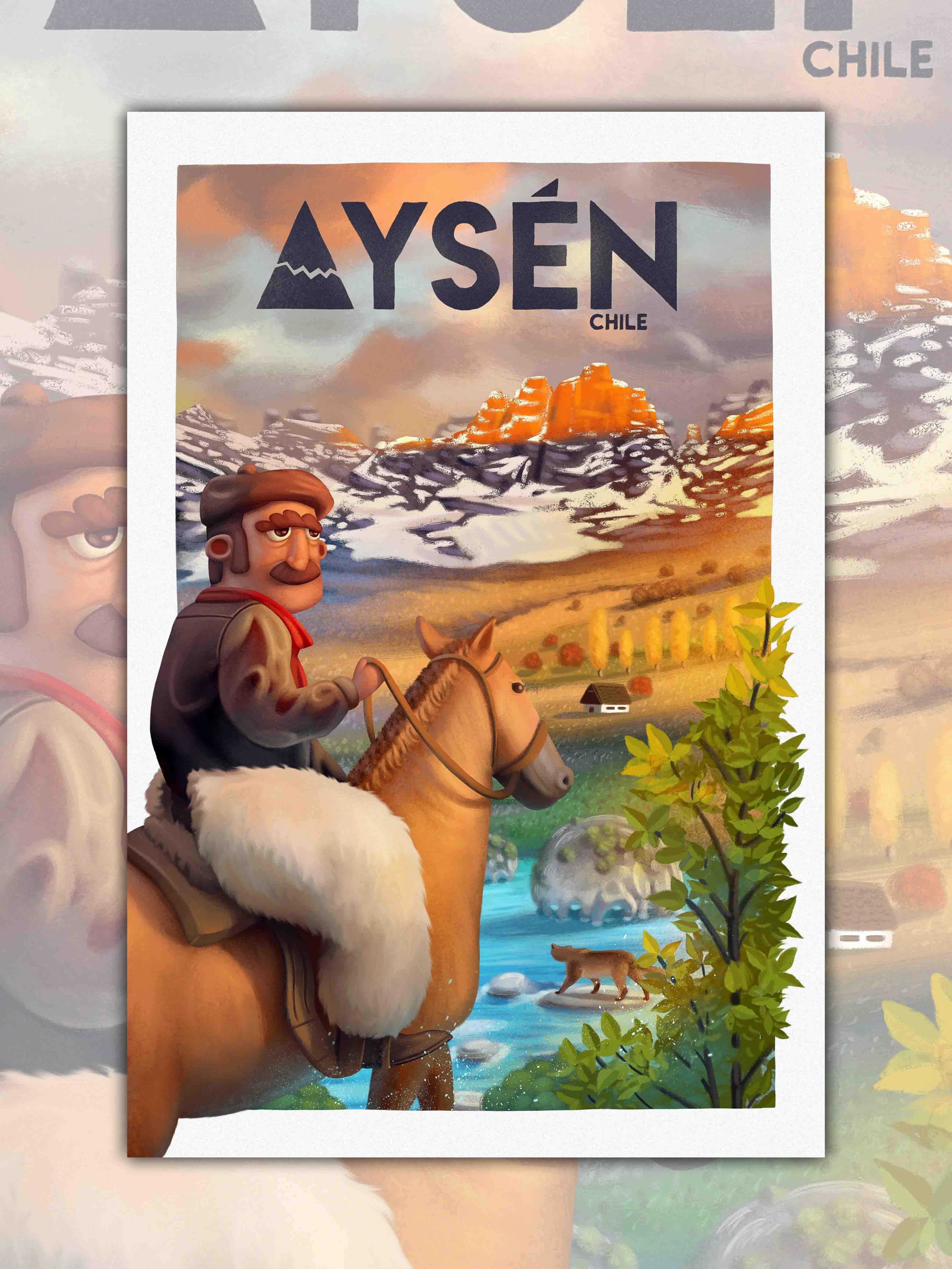 Poster Aysén Lámina – Creado en Chile - Main Image