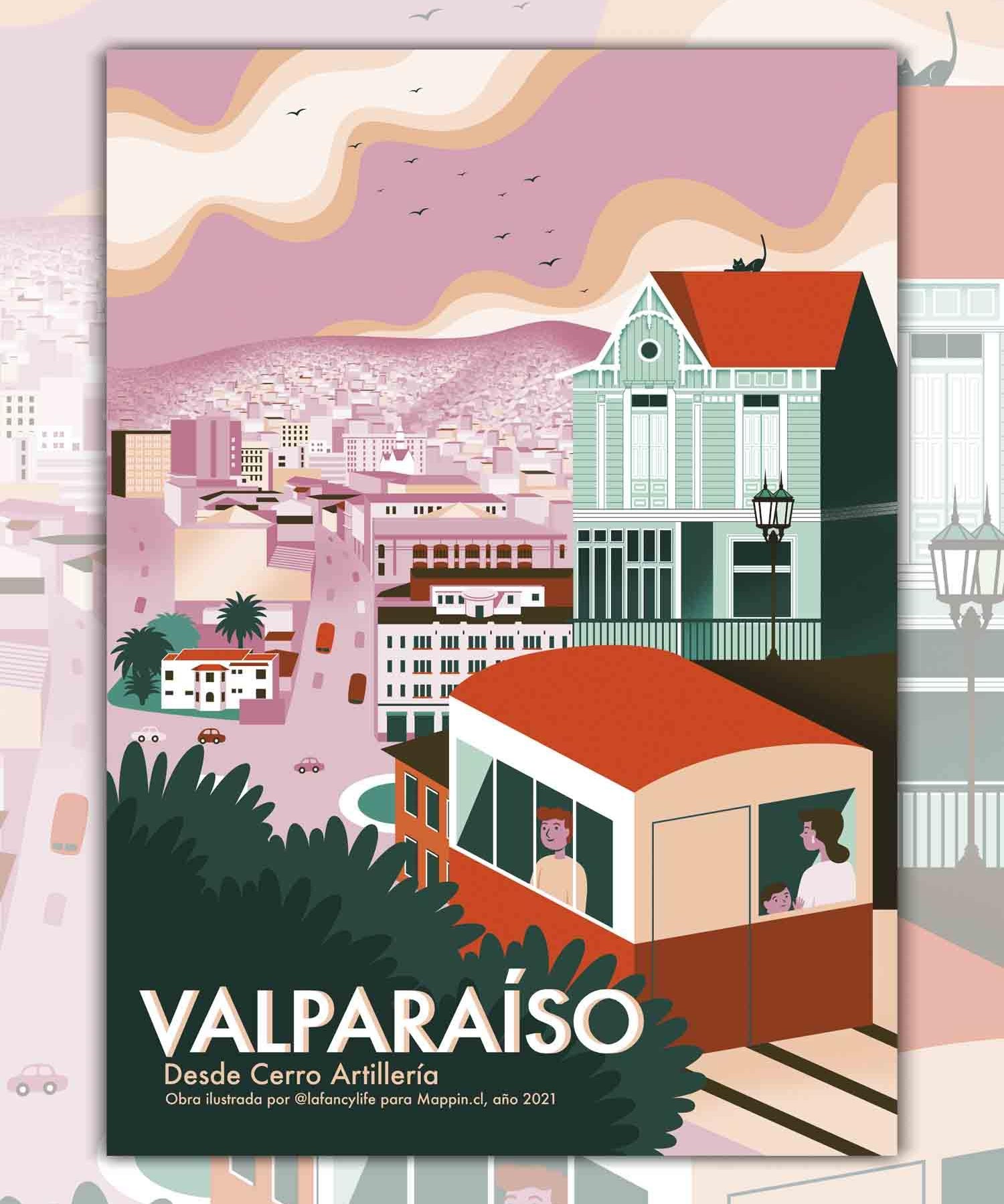 Poster Valparaíso - Lámina - Mappin