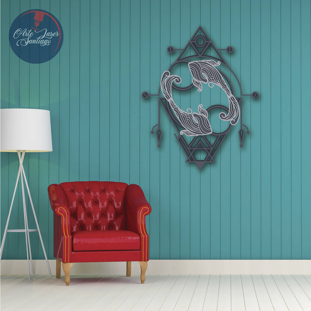 (A PEDIDO) Cuadro signo ZODIACO - Piscis