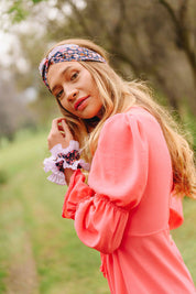 Cintillo Turbante Lavanda Floral