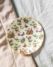 Plato Pan redondo, fiesta de conejitos