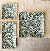 Bandeja Rectangular 12 x 24 cm, Etnico azul