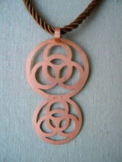 COLLAR COBRE CORTO SEDA MULTICIRCULO