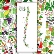 Mapa de Frutas y Verduras de Chile - Lámina - Mappin