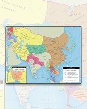 Mapa de Asia en 1294 - Lámina