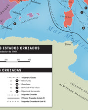 Europa y Las Cruzadas (año 1140), Imperio Carolingio (814) - Lámina