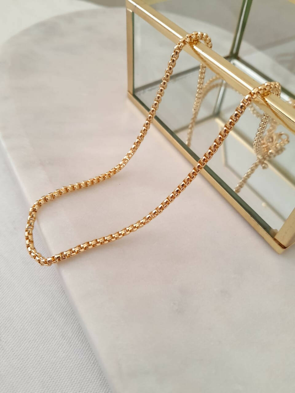 CADENA ROLO BAÑO ORO