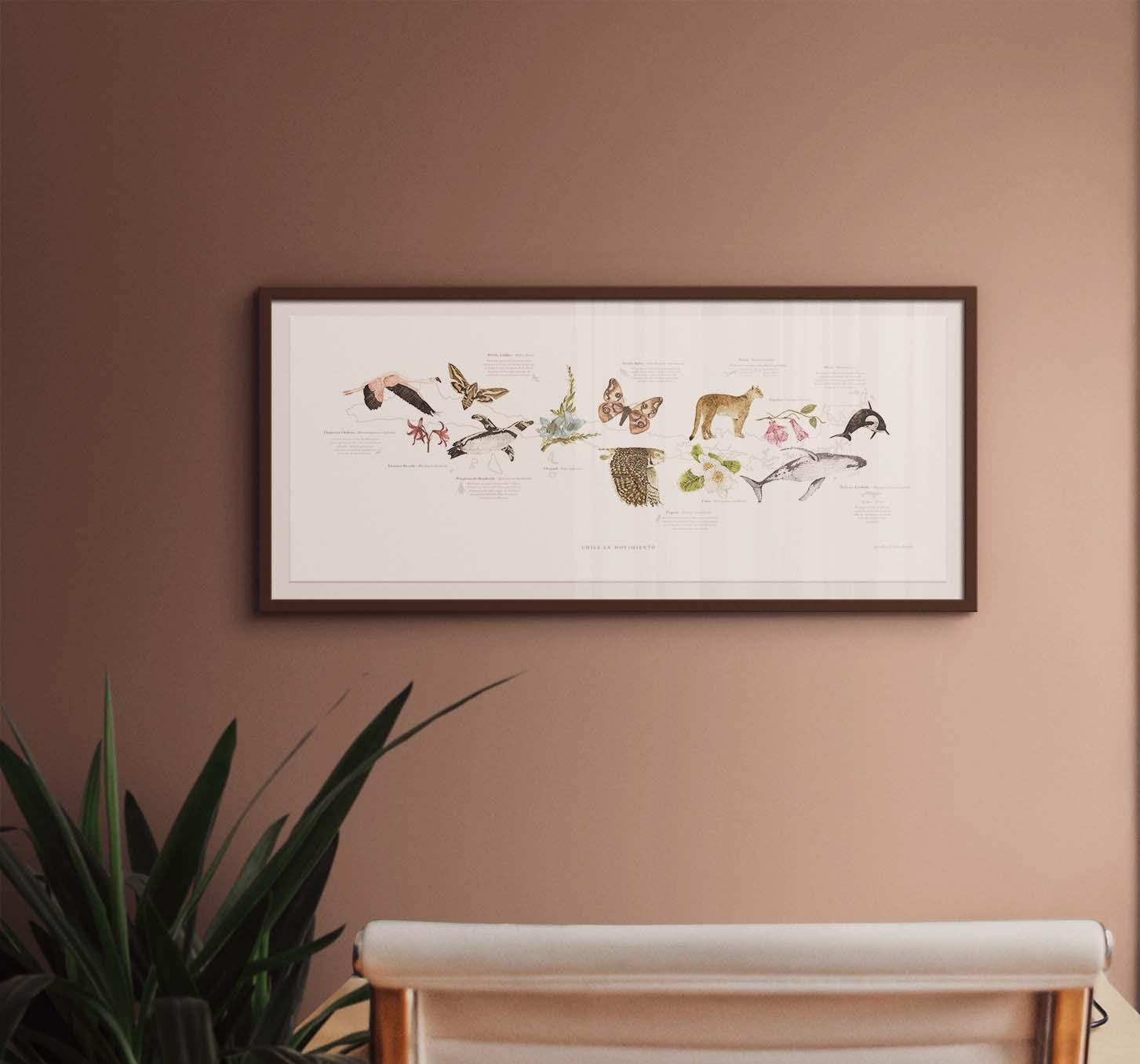 Mapa Chile en Movimiento - Lámina - Mappin