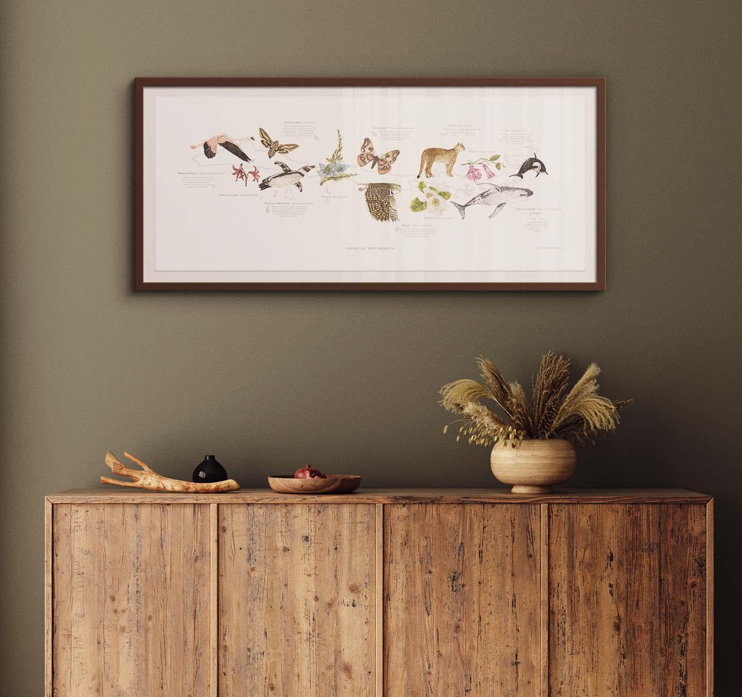 Mapa Chile en Movimiento - Lámina - Mappin