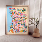 Mapa Ilustrado de La Serena - Lámina