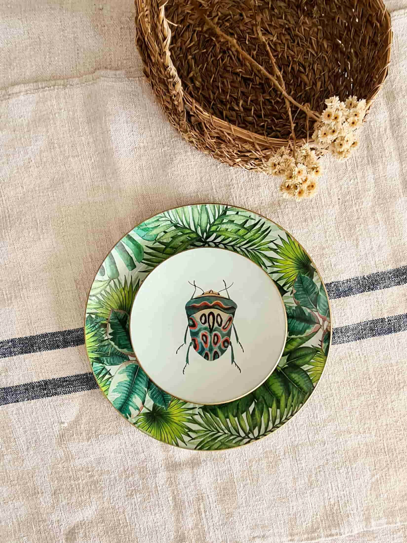 Conjunto Platos redondo Escarabajos