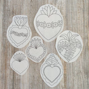 Kit parches para bordar corazones detente