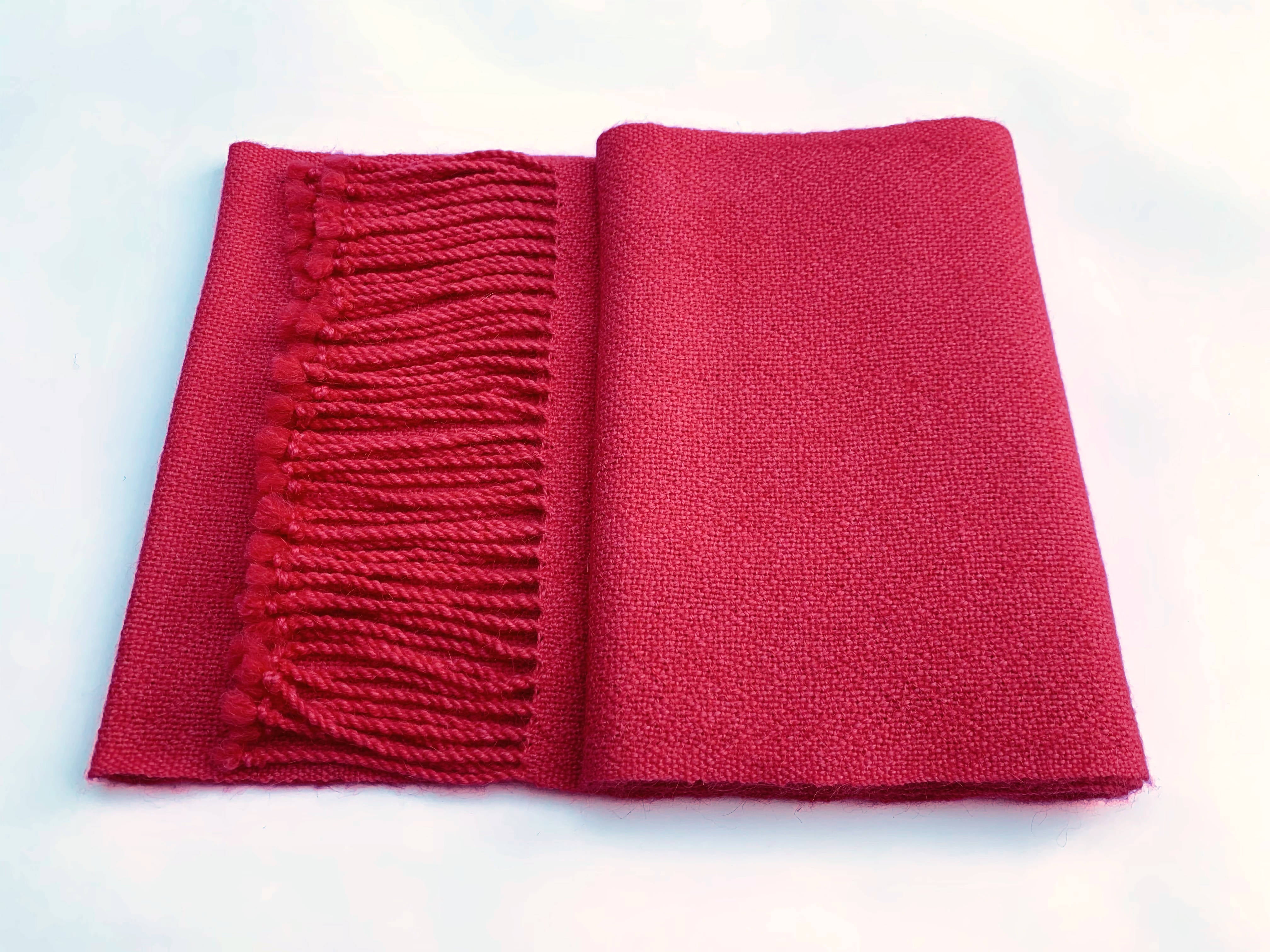 BUFANDA ALPACA COLOR SANDIA