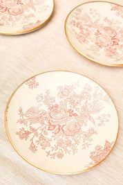 Plato Pan redondo, flores