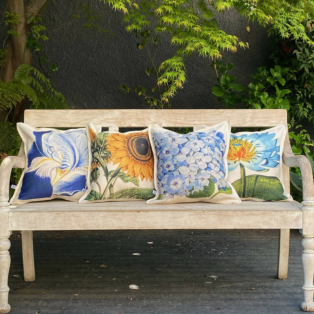 Cojín Blue lily - 45 x 45