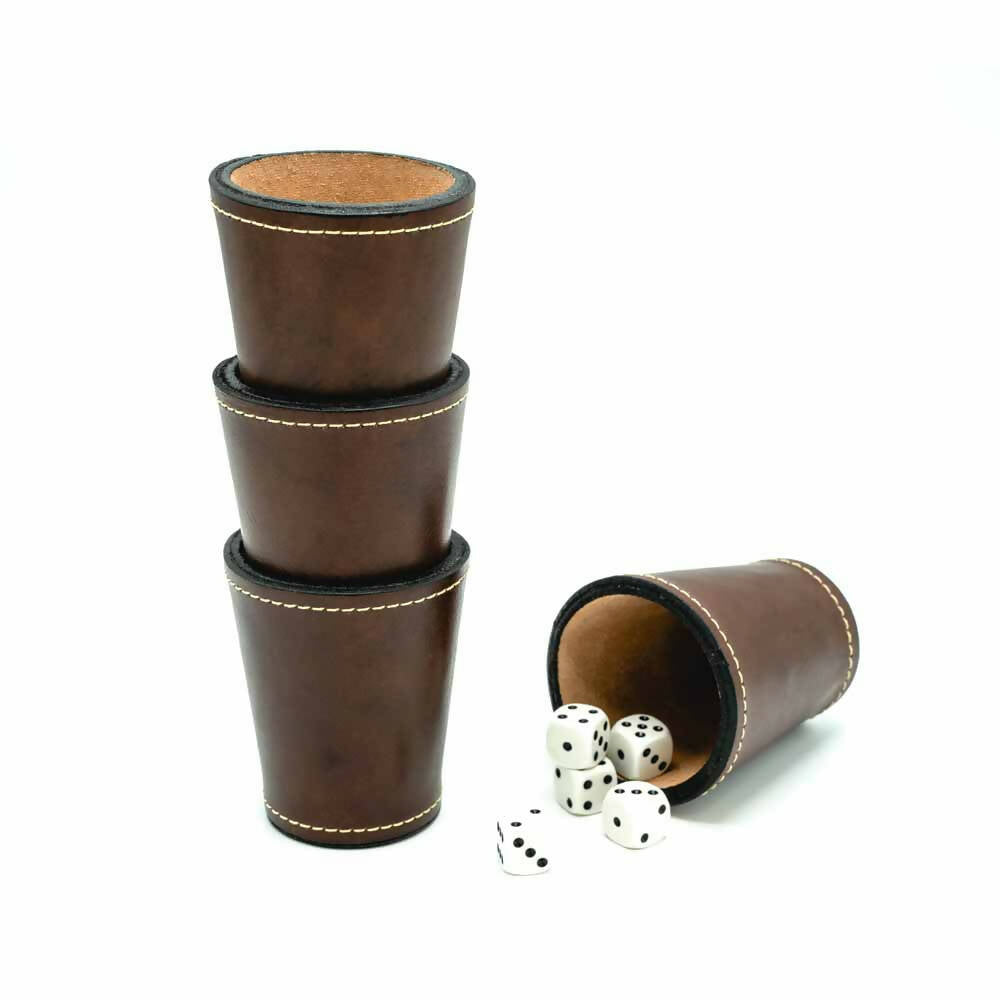 Juego de cachos cuero hecho a mano