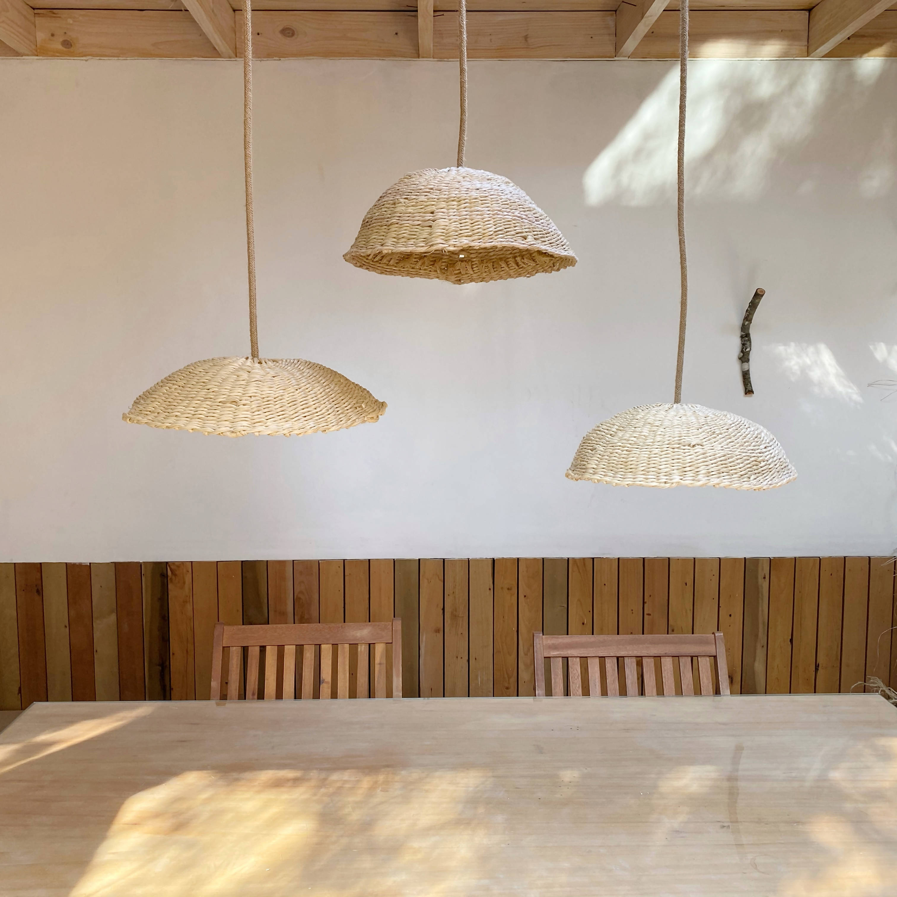 Kit cesteria lámpara corteza