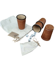 Juegos de Cachos de Cuero Café Claro