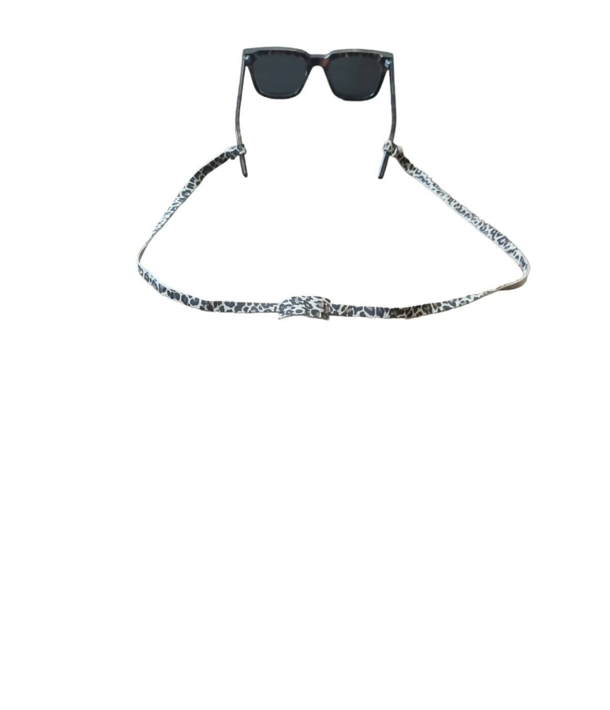 Strap Ajustable de Cuero Animal Print para Anteojos