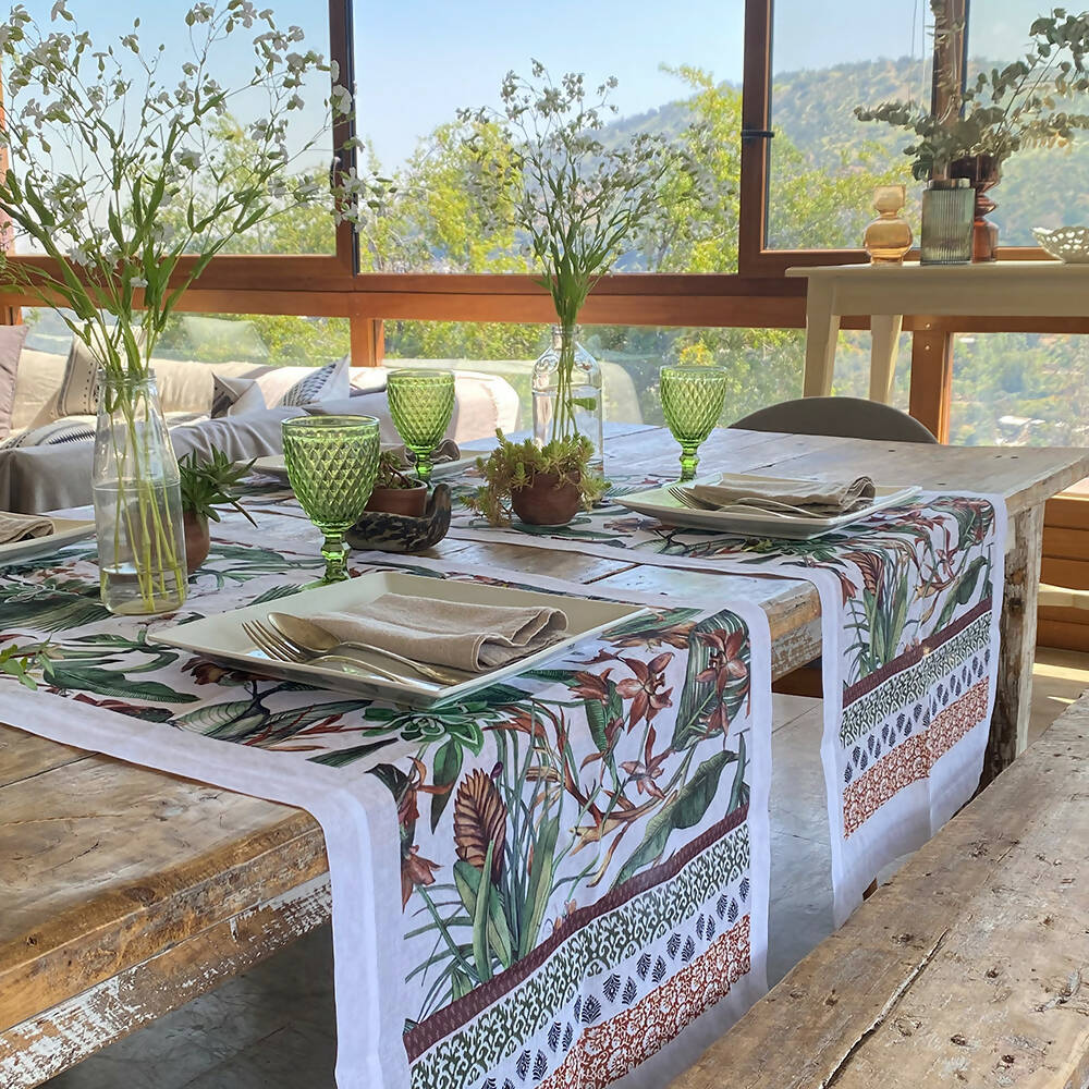 Camino de mesa velo organza El Kongo