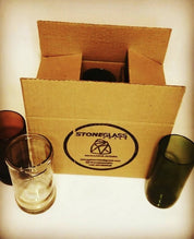 Stoneglass sixpack vasos verdes