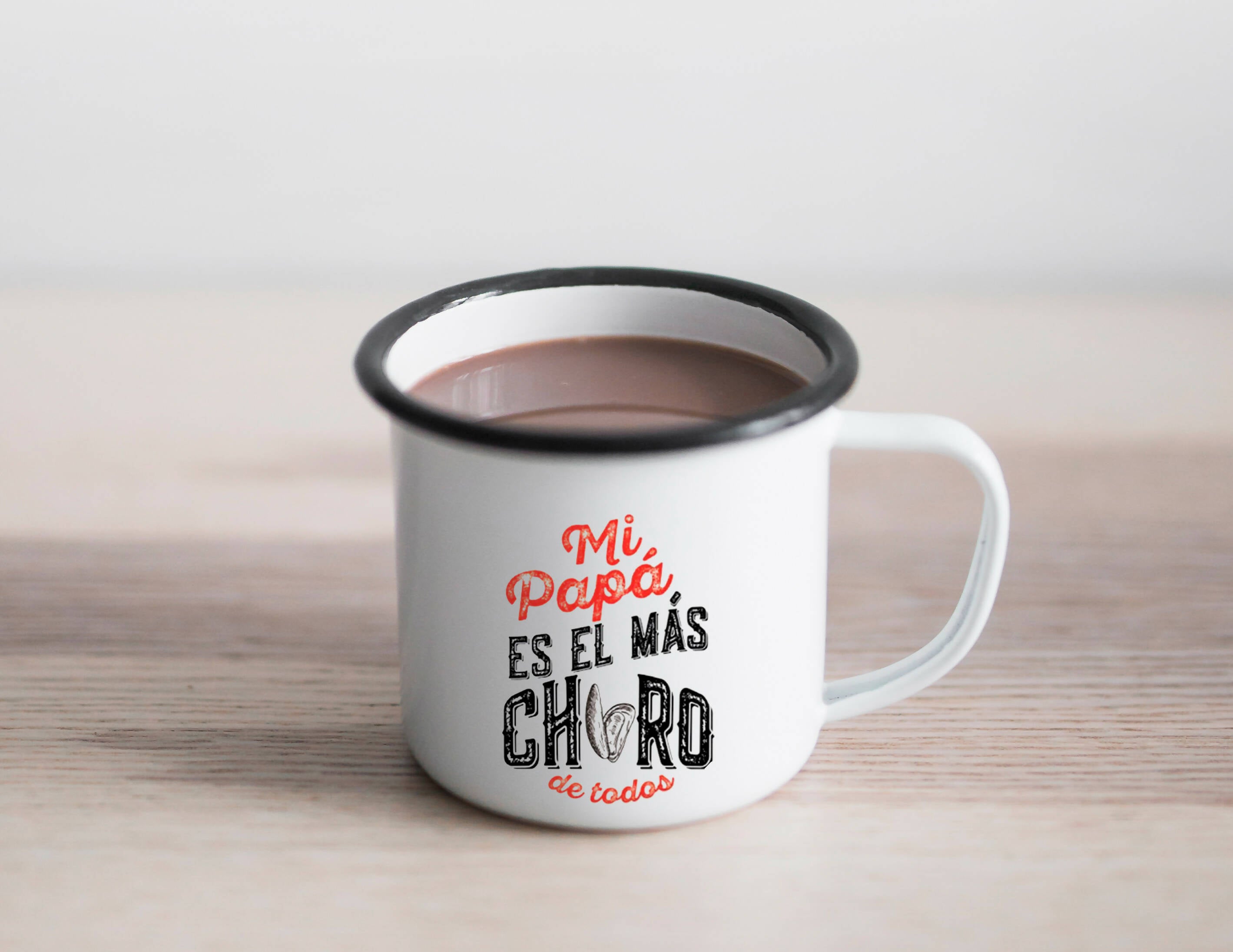 Tazón Enlozado "Mi papá es el más choro"