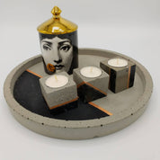 BANDEJA DECORATIVA DE HORMIGON, COLECCIÓN BRANN