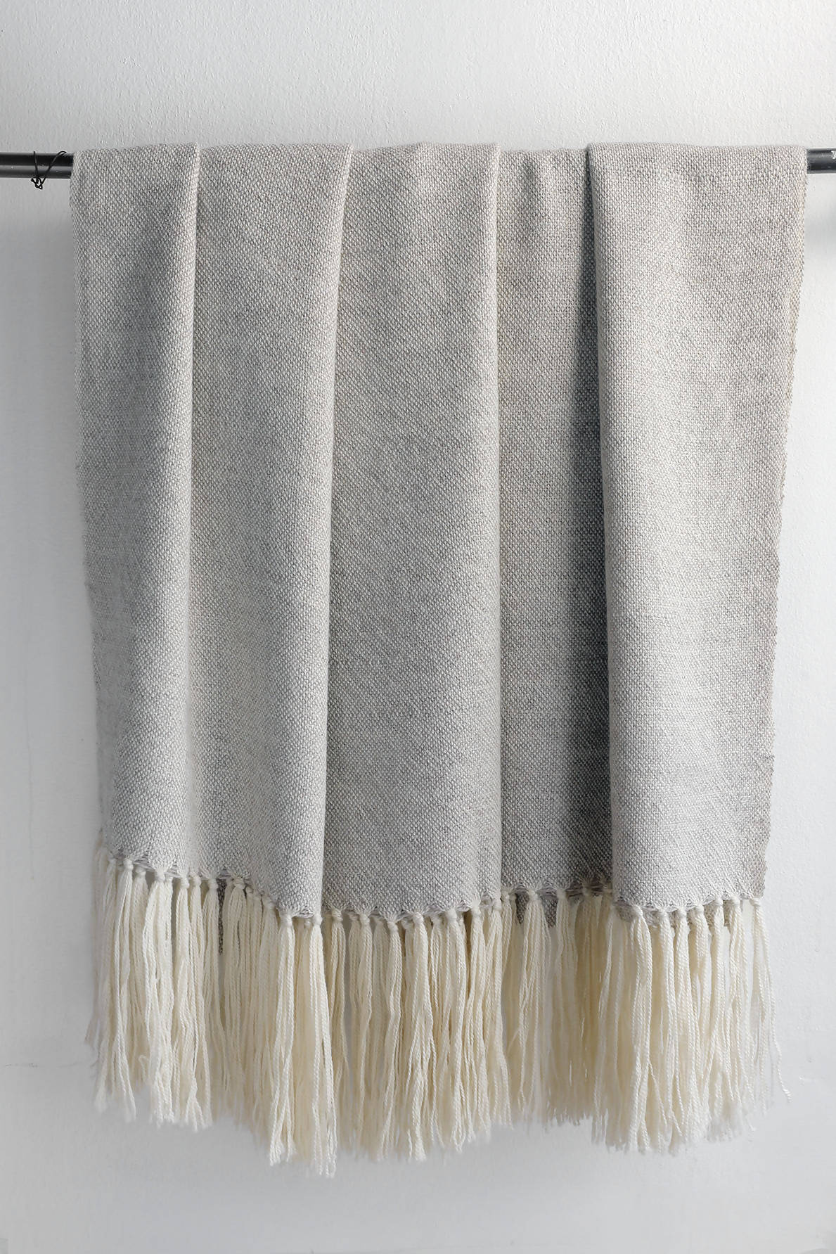 Piecera Super King Alpaca color Crudo con Gris