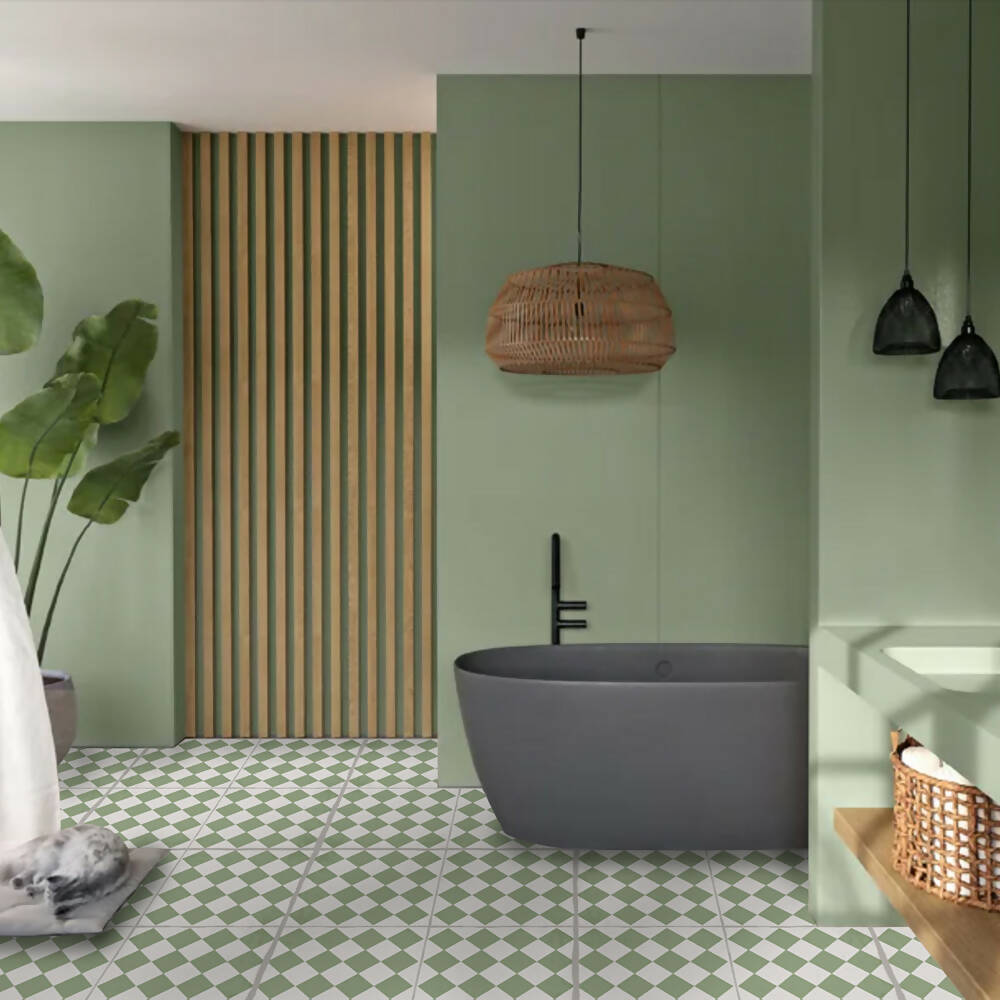 Baldosa Autoadhesiva Domino Verde