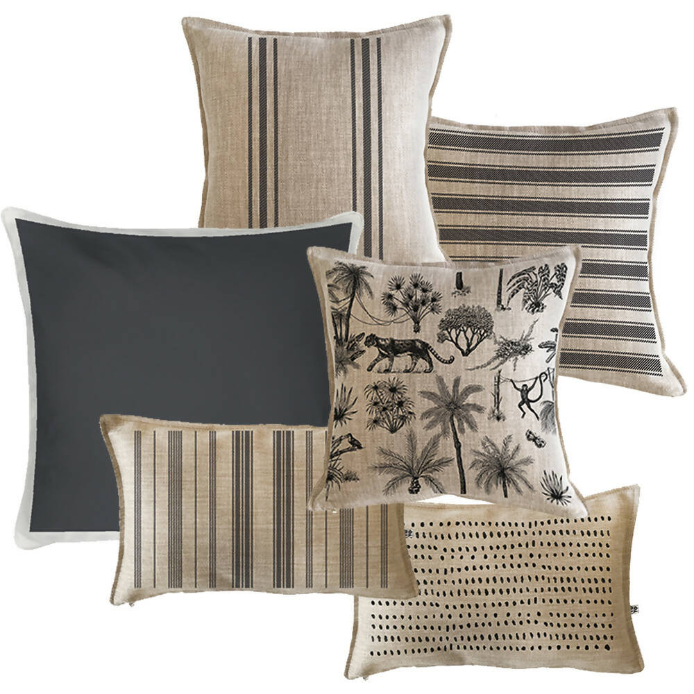 Cojín Black Palm - 45 x 45